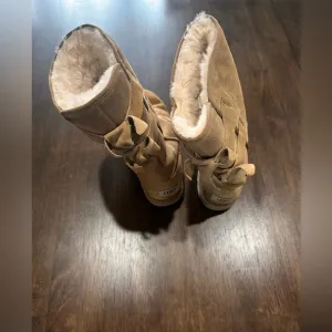 Ugg Boots Allegra Bow Chestnut Boots Womens Size 7