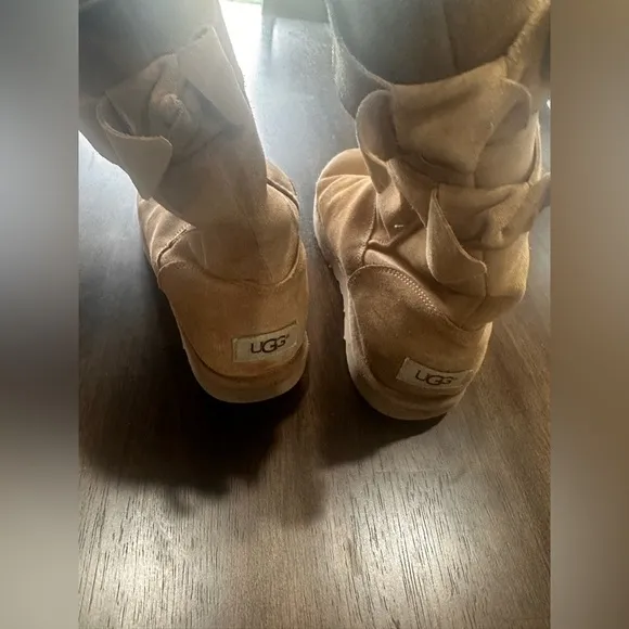 Ugg Boots Allegra Bow Chestnut Boots Womens Size 7