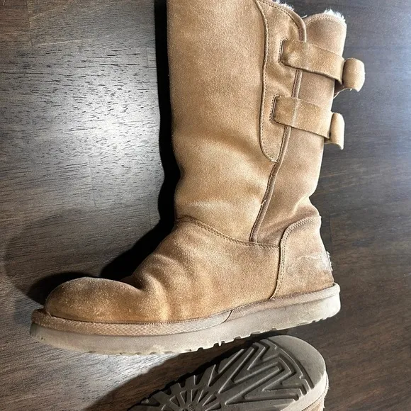 Ugg Boots Allegra Bow Chestnut Boots Womens Size 7