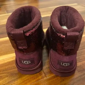 UGG Burgundy Sequin Boots
