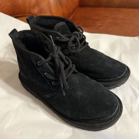 UGG NEUMEL S/N 1017320K KIDS WINTER BOOTS SIZE 4 BLACK COLOR