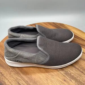 UGG Shoes Mens Size 8.5 Sheldon Grey Slip-On Sneakers Comfort Walking Casual
