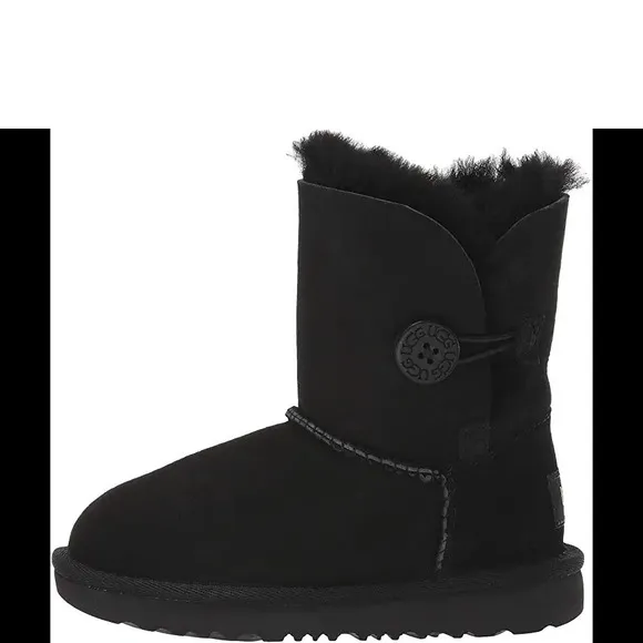 UGG Toddlers Bailey Button II Boots Black Size 6C