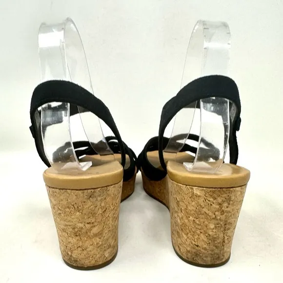 UGG Uma Wedge Sandal 1019892 Black Womens 10