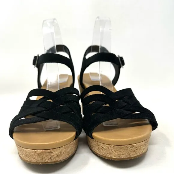 UGG Uma Wedge Sandal 1019892 Black Womens 10