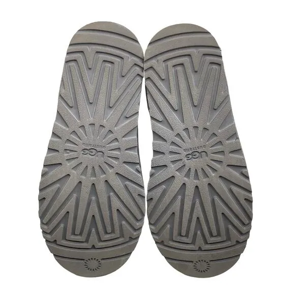UGG Women's Cardy Gray Metallic Pull On Winter Boot Size US 7