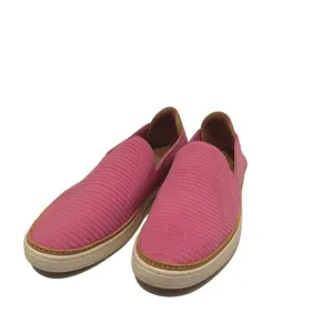 UGG Women's Sammy Slip On Sneaker Size 6.5 Pink Brown Rib Knit Comfortable