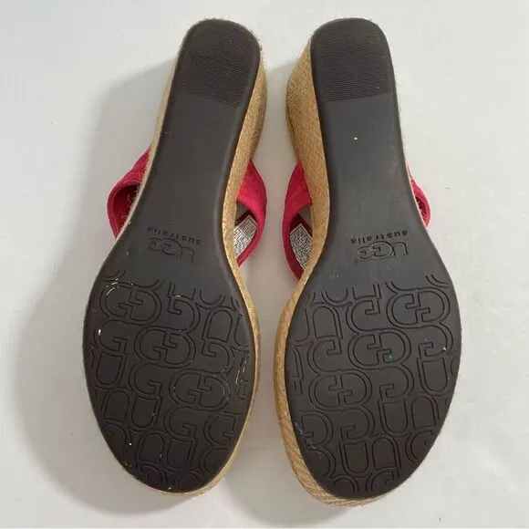UGG Zamora Espadrilles Women's Size US 8.5 | EU 39.5 Wedge Flip Flop Sandals