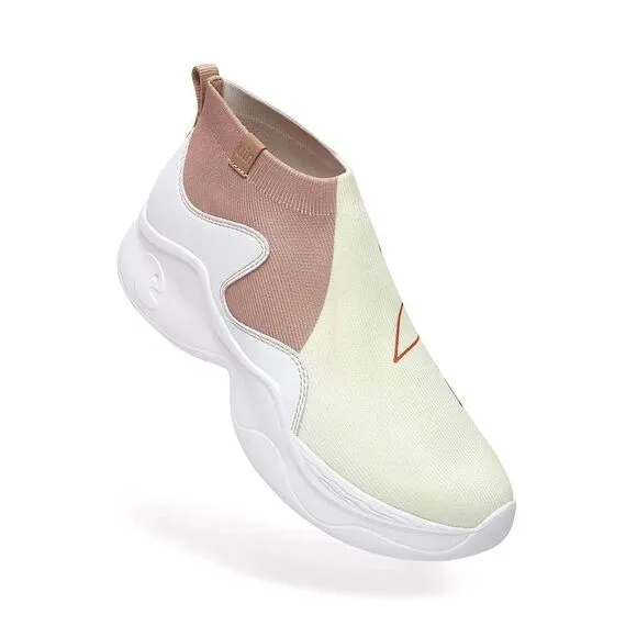 UIN Women's Walking Shoes Casual Chunky Sneaker ( LEAF-VITELLINE )New No Box