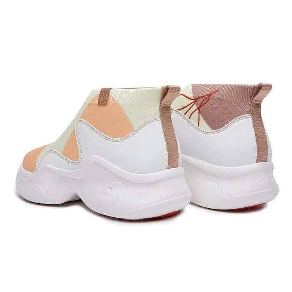 UIN Women's Walking Shoes Casual Chunky Sneaker ( LEAF-VITELLINE )New No Box