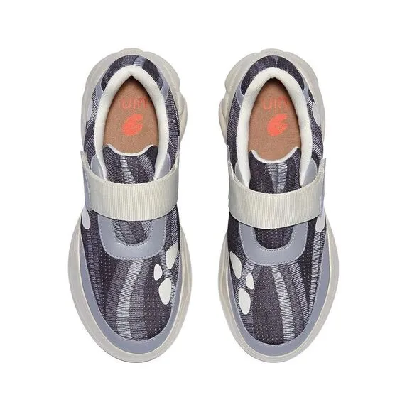 UIN Women's Chunky Sneakers Walking Casual Travel Shoes (Night Trail Ronda)