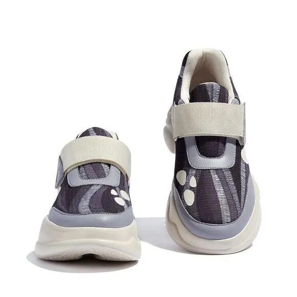 UIN Women's Chunky Sneakers Walking Casual Travel Shoes (Night Trail Ronda)
