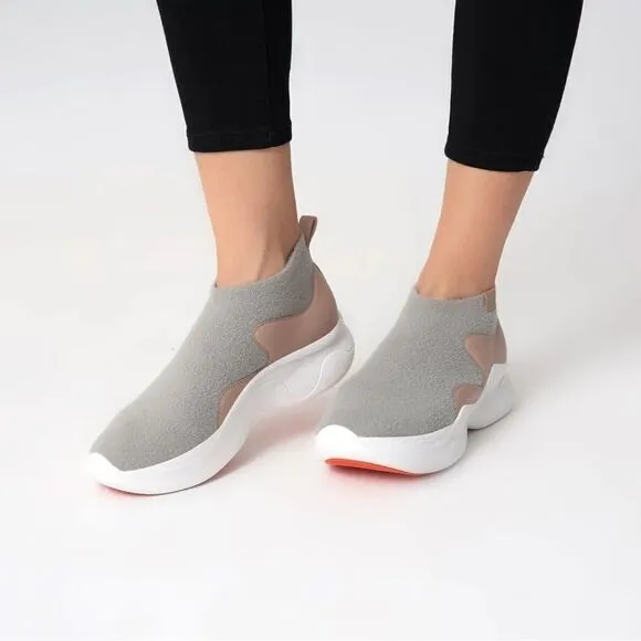 UIN Women's Walking Shoes Casual Chunky Sneaker (Heather Grey Palma II)