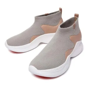 UIN Women's Walking Shoes Casual Chunky Sneaker (Heather Grey Palma II)