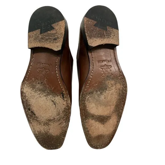 Undandy ‘15 Custom Oxford Cap Toe Brown Dress Shoes Size 8.5