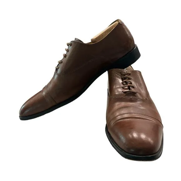 Undandy ‘15 Custom Oxford Cap Toe Brown Dress Shoes Size 8.5