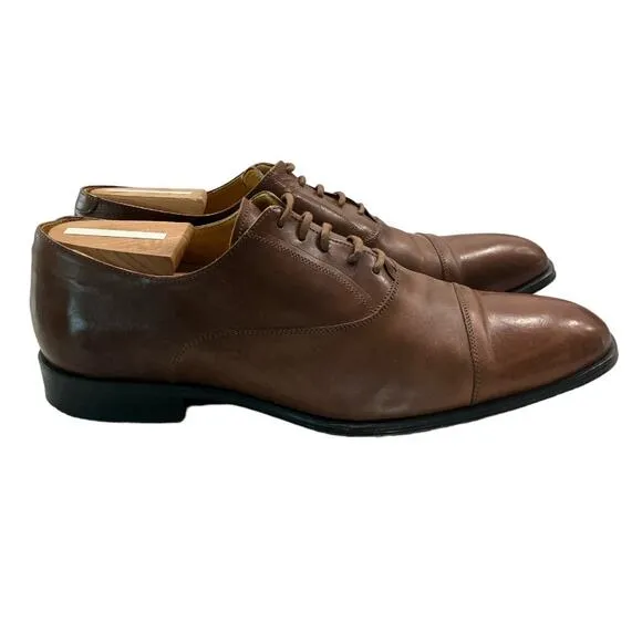 Undandy ‘15 Custom Oxford Cap Toe Brown Dress Shoes Size 8.5