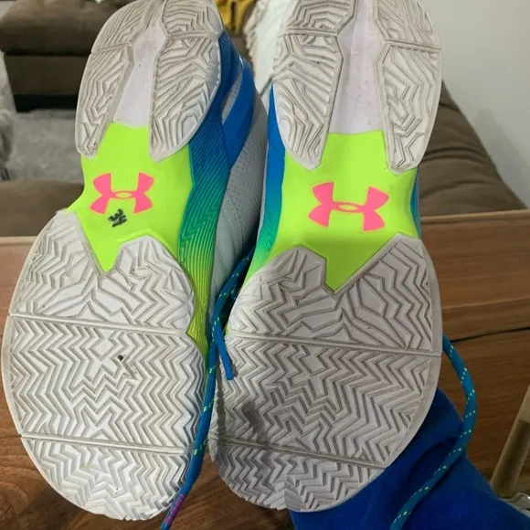 Under Armour gray and neon colored shoes - Youth 6 size. Like new!