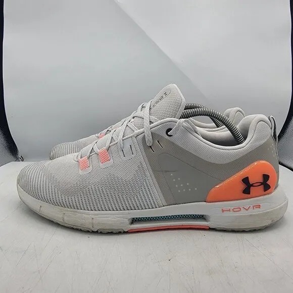 Under Armour HOVR Rise Mens 11 White Cross Trainer Sneaker Shoes 3022025-100