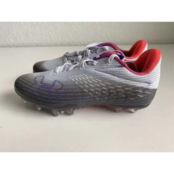 Under Armour Blur Smoke MC Halo Grey Metallic Ore Cleats Shoes Women’s Size 8.5