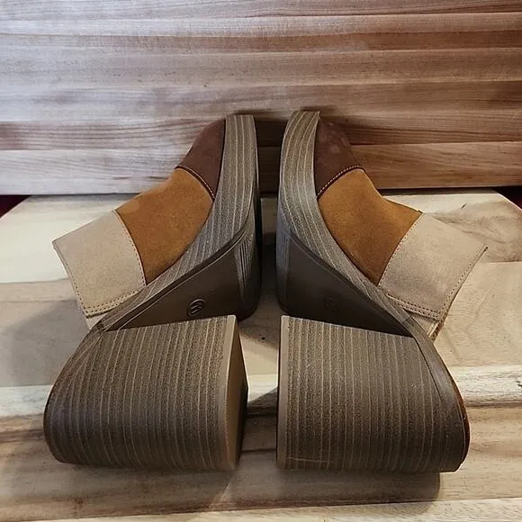 UNIVERSAL THREAD TESS FAUX LEATHER PLATFORM MULE CHUNKY HEELS SIZE 11 NWOB