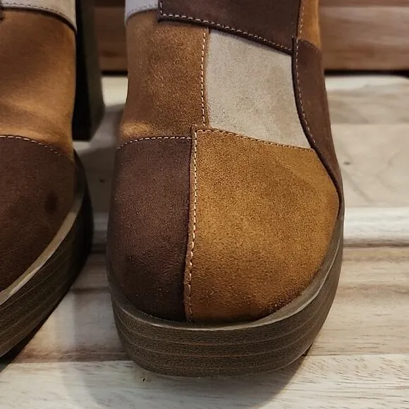 UNIVERSAL THREAD TESS FAUX LEATHER PLATFORM MULE CHUNKY HEELS SIZE 11 NWOB