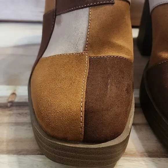 UNIVERSAL THREAD TESS FAUX LEATHER PLATFORM MULE CHUNKY HEELS SIZE 11 NWOB