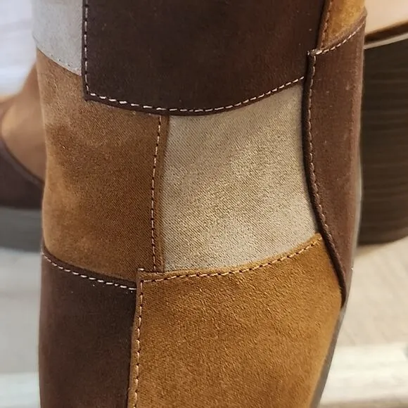 UNIVERSAL THREAD TESS FAUX LEATHER PLATFORM MULE CHUNKY HEELS SIZE 11 NWOB