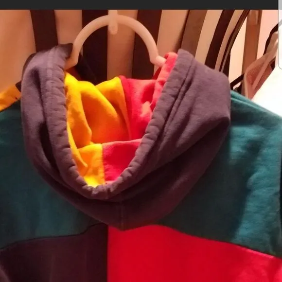 Urban Outfitters Colorblocked Oversized Fleece Hoodie Sweatshirt Size small