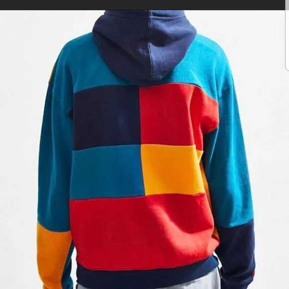 Urban Outfitters Colorblocked Oversized Fleece Hoodie Sweatshirt Size small