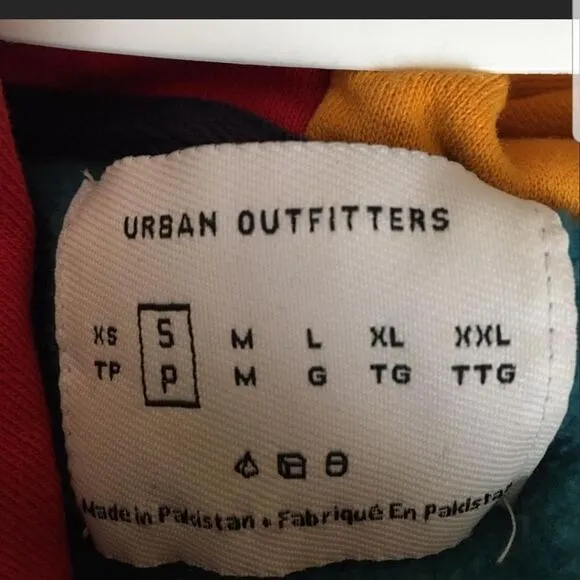 Urban Outfitters Colorblocked Oversized Fleece Hoodie Sweatshirt Size small