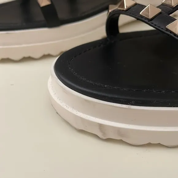 Valentino Garavani Rockstud platform leather sandals, 35.5
