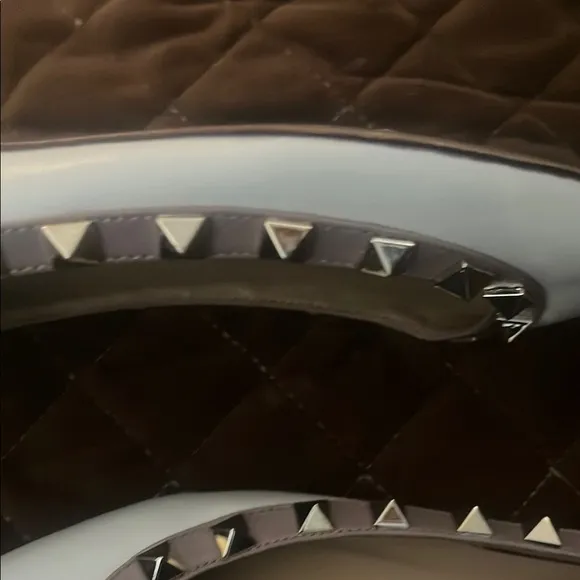 Valentino White Rockstud Flats