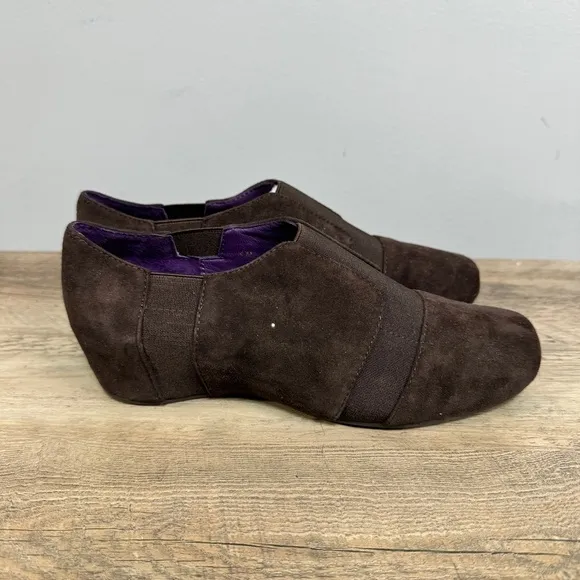 Vaneli Big Girls Suede Wedge Shoes sz 4 NEW # Bag 3-Y