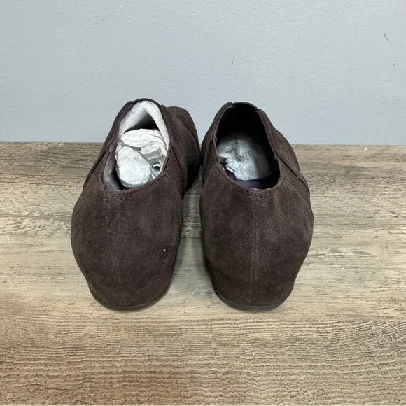 Vaneli Big Girls Suede Wedge Shoes sz 4 NEW # Bag 3-Y