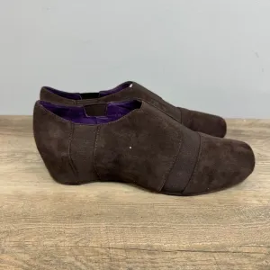 Vaneli Big Girls Suede Wedge Shoes sz 4 NEW # Bag 3-Y