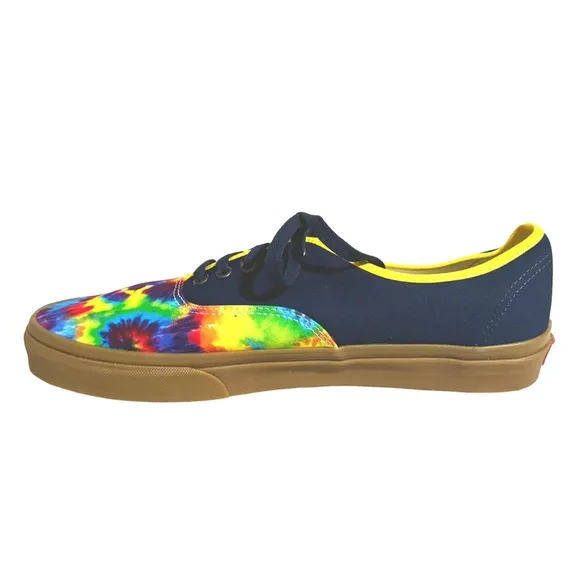 VANS • Authentic Custom Tie Dye Sneakers Hippie Festival Bohemian Vibrant Shoes