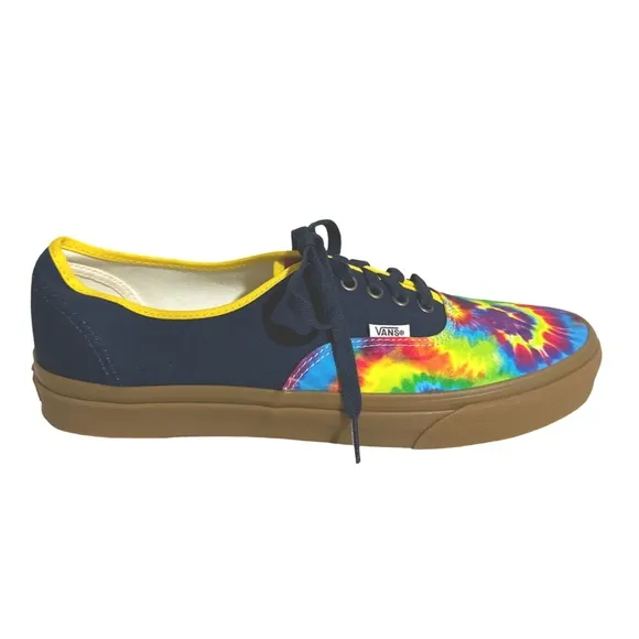 VANS • Authentic Custom Tie Dye Sneakers Hippie Festival Bohemian Vibrant Shoes