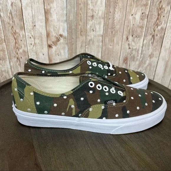 Vans Authentic Polka Dot Camo Sneaker Size 9 Men