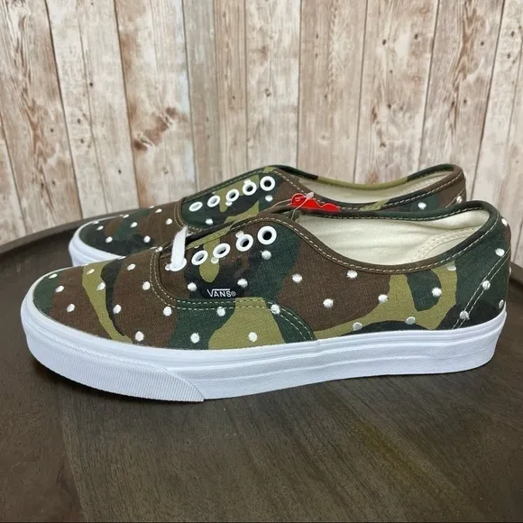 Vans Authentic Polka Dot Camo Sneaker Size 9 Men