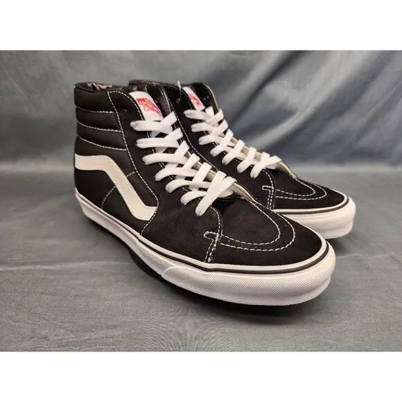 Vans Boys Sk8-Hi Casual Sneakers Black Marshmallow Size 5 NEW IN BOX!