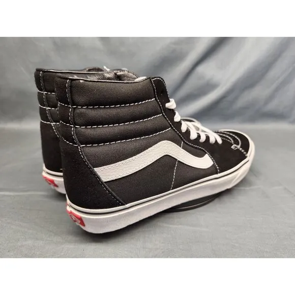 Vans Boys Sk8-Hi Casual Sneakers Black Marshmallow Size 5 NEW IN BOX!