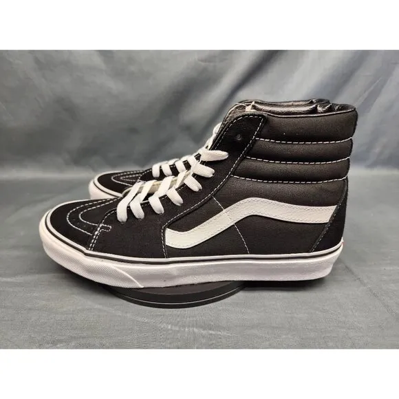 Vans Boys Sk8-Hi Casual Sneakers Black Marshmallow Size 5 NEW IN BOX!