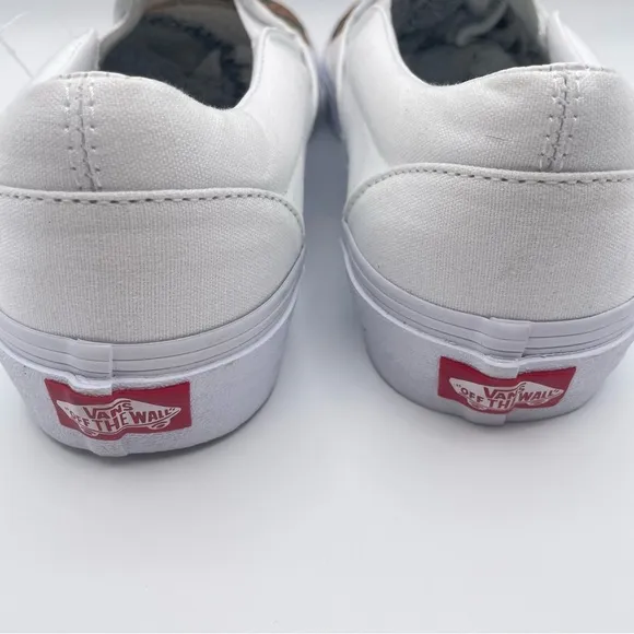 Vans Classic Slip On Big Reveal True White/Paisley Skate Shoes Unisex W/10.5 M/9