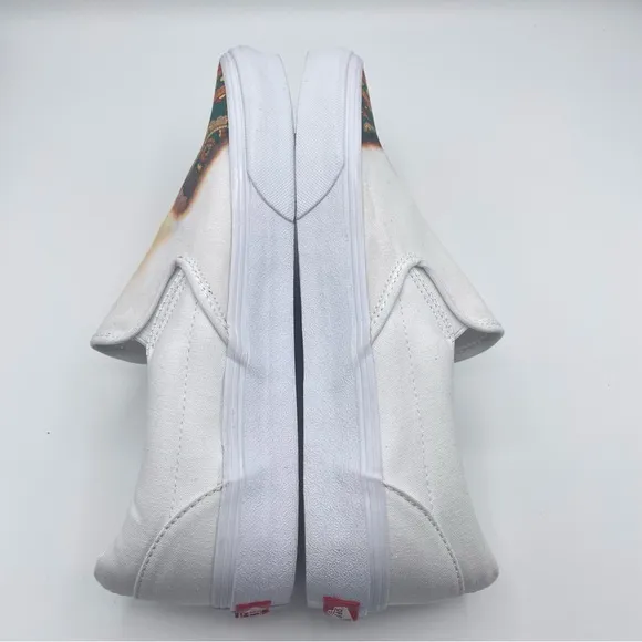 Vans Classic Slip On Big Reveal True White/Paisley Skate Shoes Unisex W/10.5 M/9