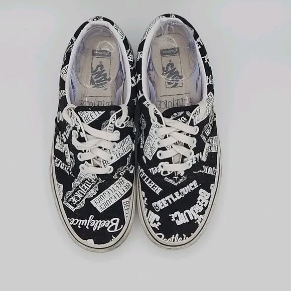 Vans Custom Series BEETLEJUICE~Lace Up~Unisex~Men’s 7.5~Women’s 9~