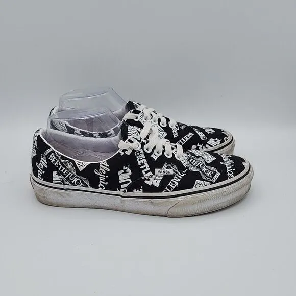 Vans Custom Series BEETLEJUICE~Lace Up~Unisex~Men’s 7.5~Women’s 9~