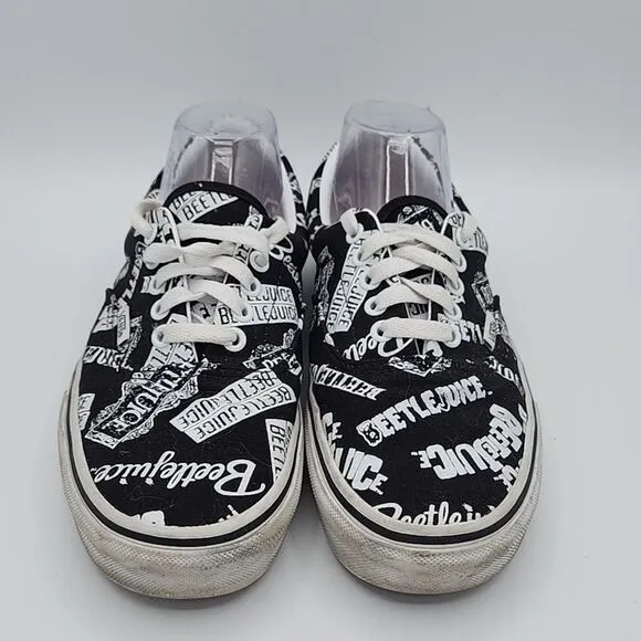 Vans Custom Series BEETLEJUICE~Lace Up~Unisex~Men’s 7.5~Women’s 9~