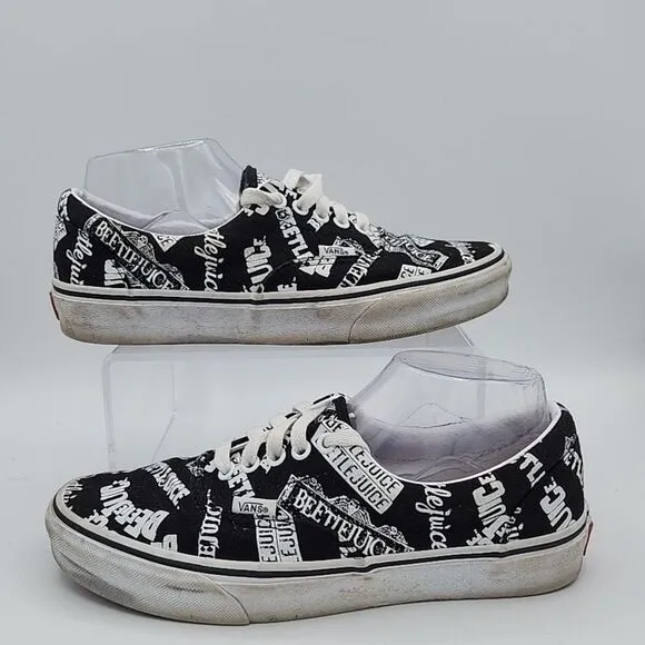 Vans Custom Series BEETLEJUICE~Lace Up~Unisex~Men’s 7.5~Women’s 9~