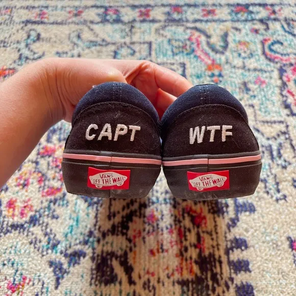 Vans Custom Slip-Ons Galaxy Printed Sneakers 💙